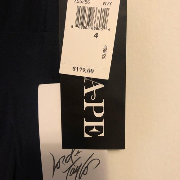 Xscape Navy Evening Dress - Picture 8 of 8